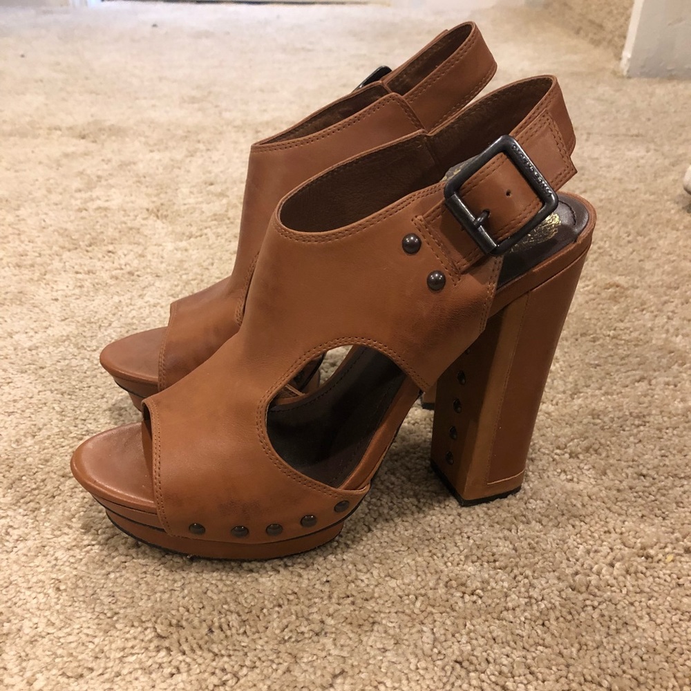 Vince Camuto Pabla Leather slingbacks (platform)